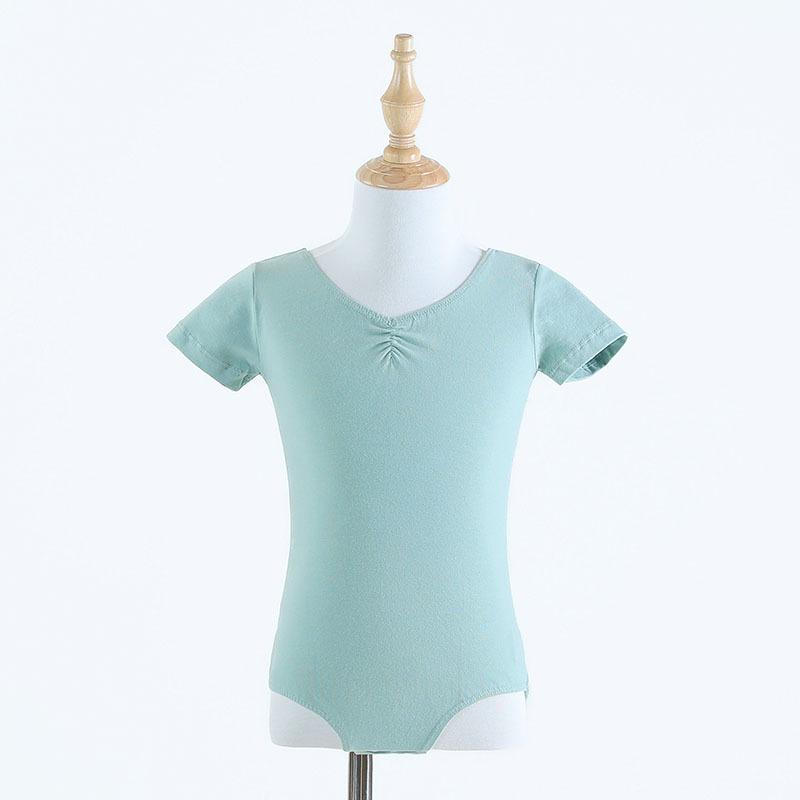 Niños niñas de verano de mangas cortas vestidos de entrenamiento para niñas vestidos de ballet chino vestidos de gimnasia para niños pequeños vestidos de ballet