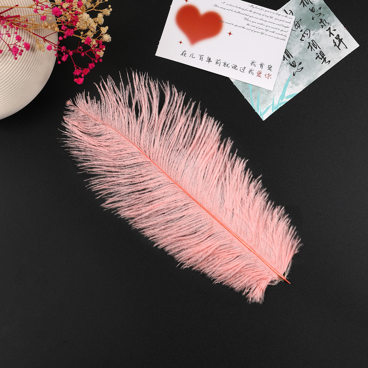 Flores en busca de estilo de día de San Valentín en línea sobre rojo papel de flores de Sydney papel de alto nivel extraíble algodón de leche sobre flores de material completo