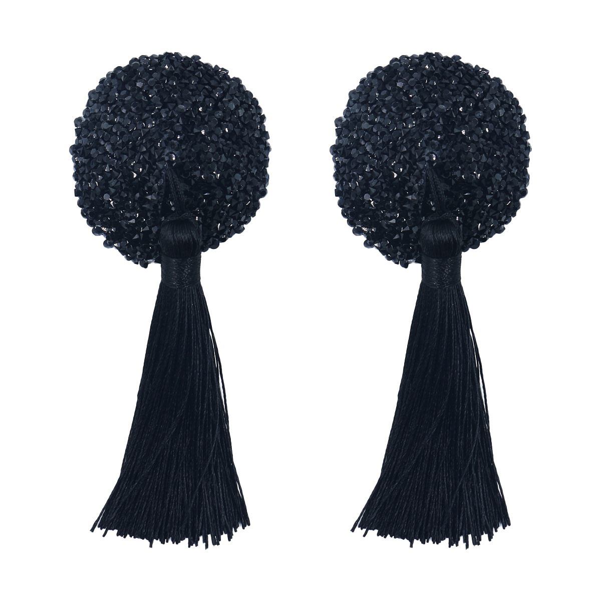 블랙 라운드 블랙 술 수지 다이아몬드