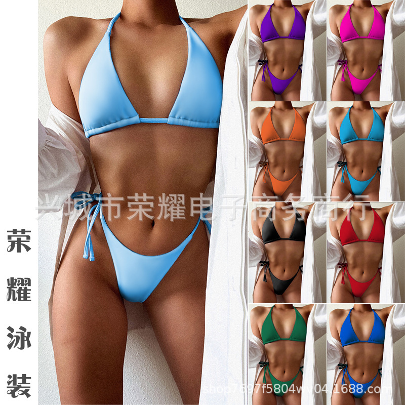 Swimsuit 2021 foreign single bikini hot...