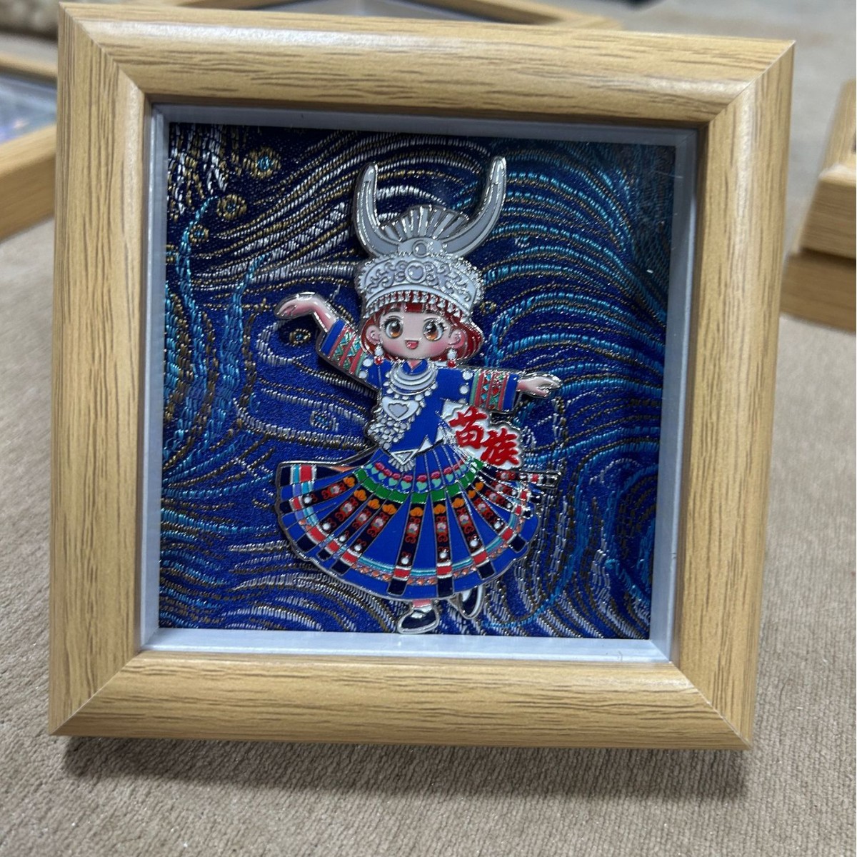 Ethnic Style Cultural Creative Small Photo Frames, 65 Ethnic Photo Frame Ornaments, Creative Minority Photo Frame Small Ornaments, Wooden