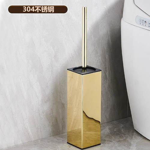 Cross-border vertical toilet brush set 304 stainless steel home hotel bathroom deodorant floor-standing toilet brush holder