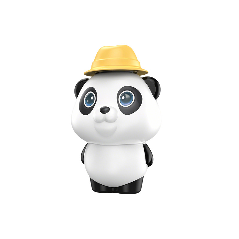 Botella de burbujas de panda personalizada invertida sin taza de burbujas juguetes creativos para niños helados agua burbujas