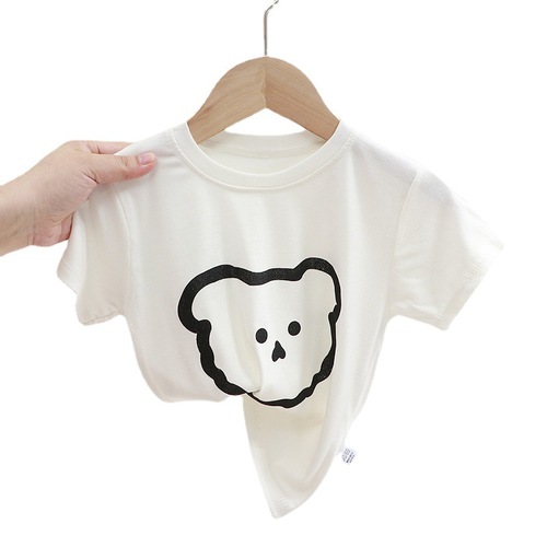  summer new style boys and girls t-shirt baby casual children's short-sleeved t-shirt one drop shipping Korean style children's clothing