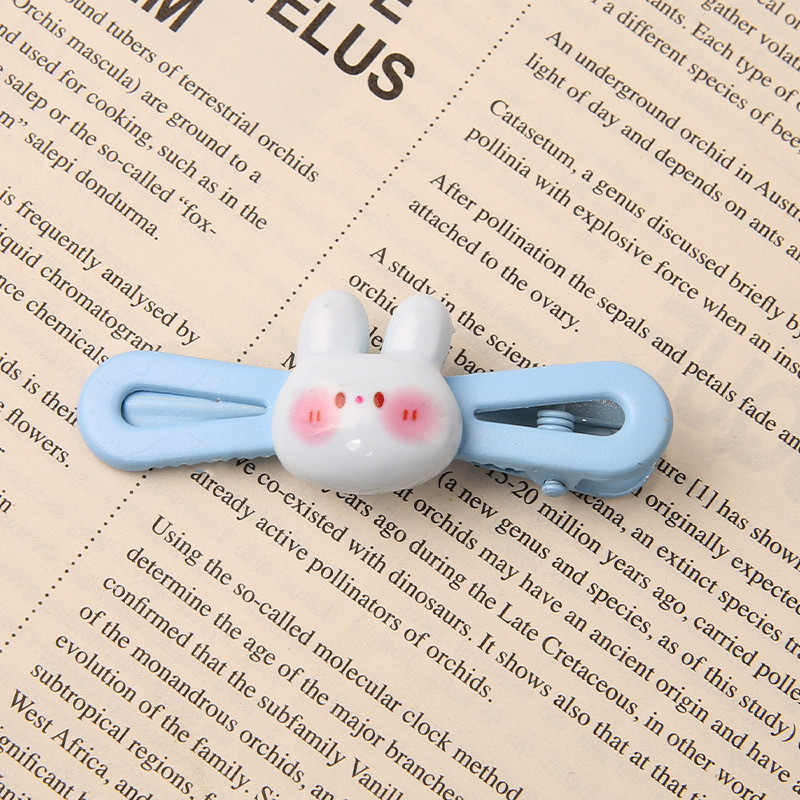 Primavera nueva historieta Sanrio oval metal horquilla linda chica dulce lado Bangs hairpin tocado