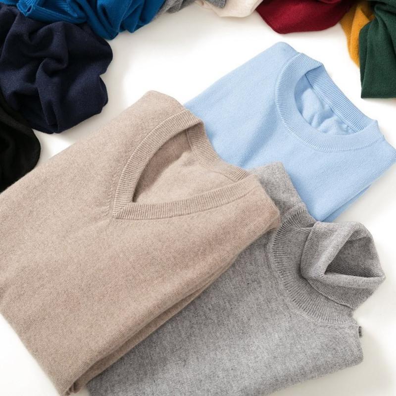 Cross-Border New Korean Style Autumn and Winter Men's V Neck Large Size Sweater Knitted Loose Pure Color Men's Sweater Bottoming Shirt Cross-Border New Korean Style Autumn and Winter Men's V Neck Large Size Sweater Knitted Loose Pure Color Men's Sweater Bottoming Shirt
