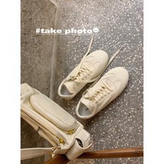 Leather Version Grape Mama Style Ultra Soft Leather Strap Ankle Shoes for Women, German Training Shoes, Casual White Shoes