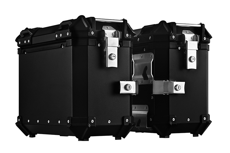 Hot-Selling 28L35L Large-Capacity Corner-Protected Aluminum Alloy Side Box, Universal Waterproof and Anti-Collision Travel Motorcycle Tail Box