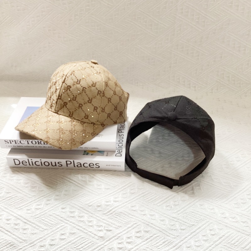 Cappellino da baseball jacquard lettera diamante cappello sole_voghion.com