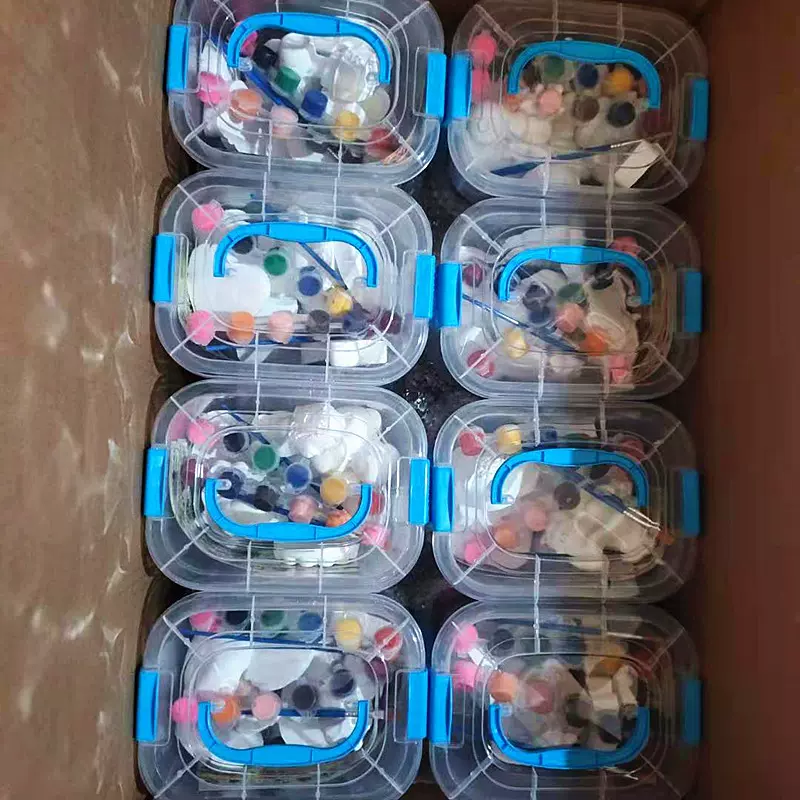 儿童彩绘迷你石膏娃娃幼儿园DIY创意涂鸦白坯玩具广场摆摊生意