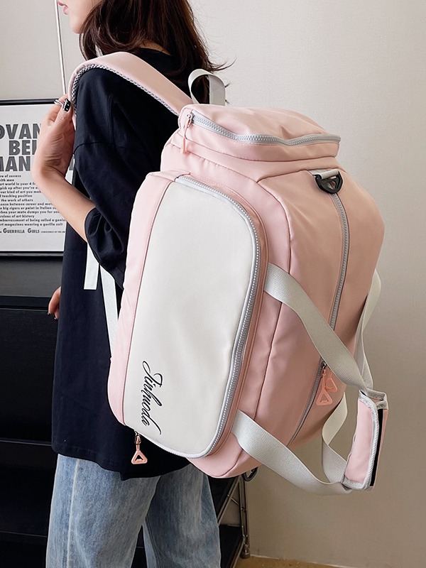 Nueva bolsa de viaje de gran capacidad que se puede llevar en la espalda o sacar, bolsa de equipaje cruzada portátil para ropa que se puede anexar a una mochila con ruedas.