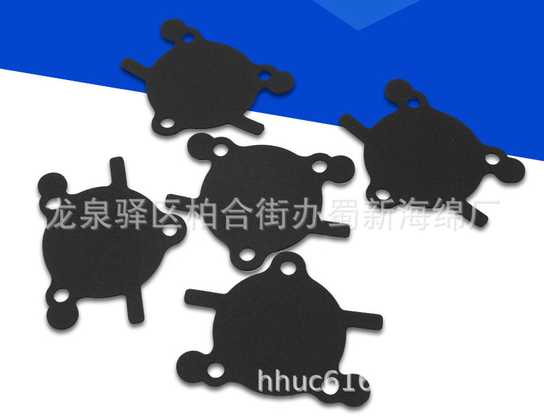 自粘缓冲减震密封橡胶垫/高密度抗震泡棉垫/仪器内衬阻燃密封海绵