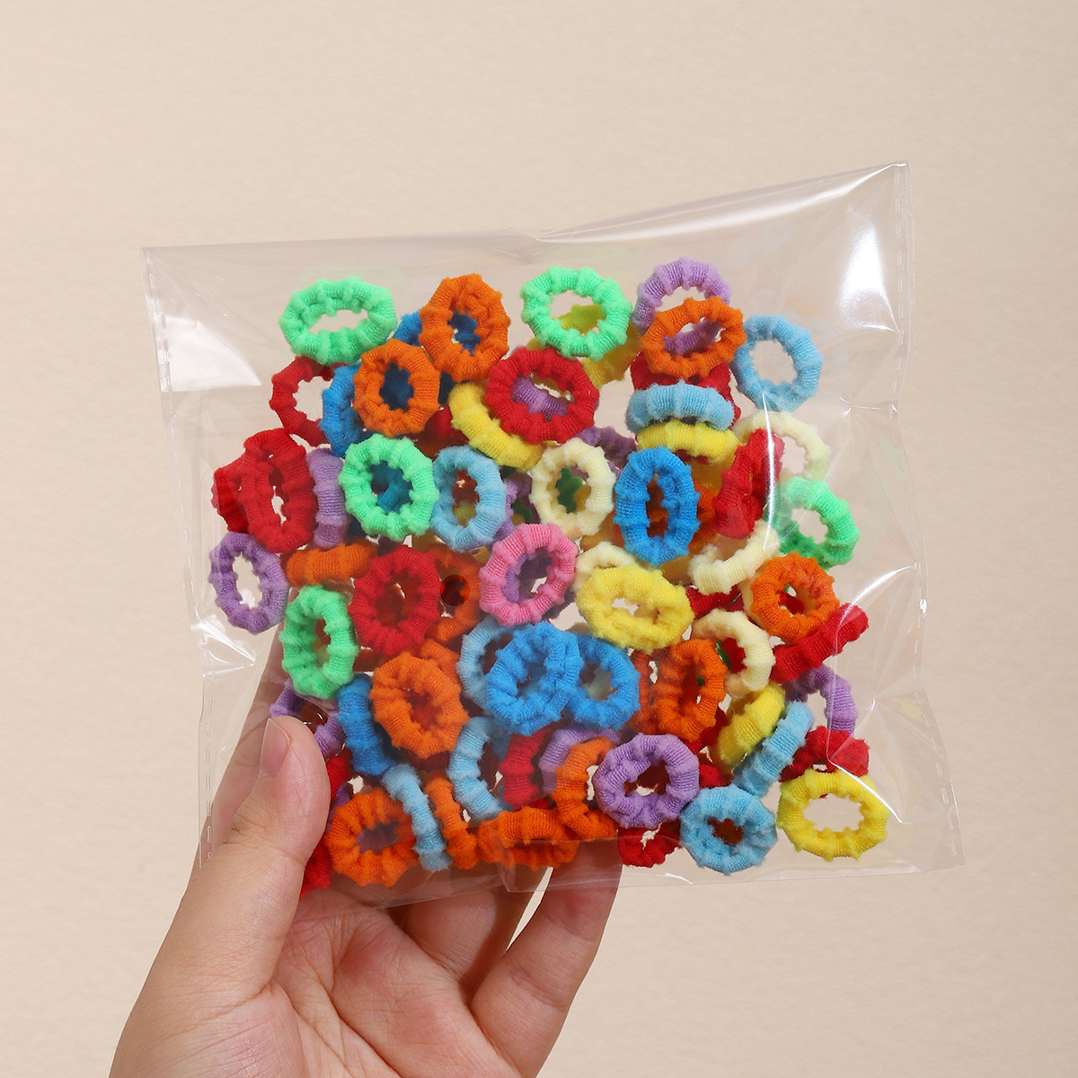 Anillo para el cabello de los niños, banda de goma de alta elasticidad, cabello trenzado, no daña el cabello, cuerda para atar al bebé, red neta 2025 nueva funda de cuero de cuerda para el cabello