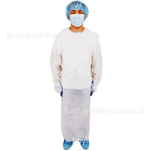 Disposable CPE robe apron protective isolation gown anti-wear conjoined dustproof Waterproof isolation gown manufacturers in stock