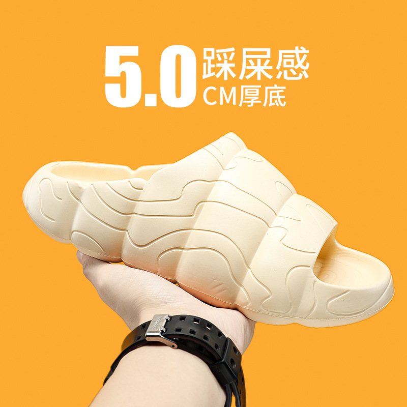 Summer ultra-soft comfortable non-slip men's slippers for bathroom