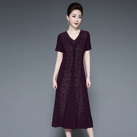 妈妈服;中老年连衣裙;连衣裙