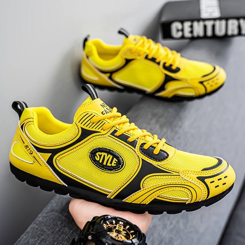 2025 zapatos de hombre, zapatos Forrest Gump deportivos de suela blanda de verano, zapatos de un solo pedal para hombre de talla grande, zapatos de moda Doudou de conducción perezosa