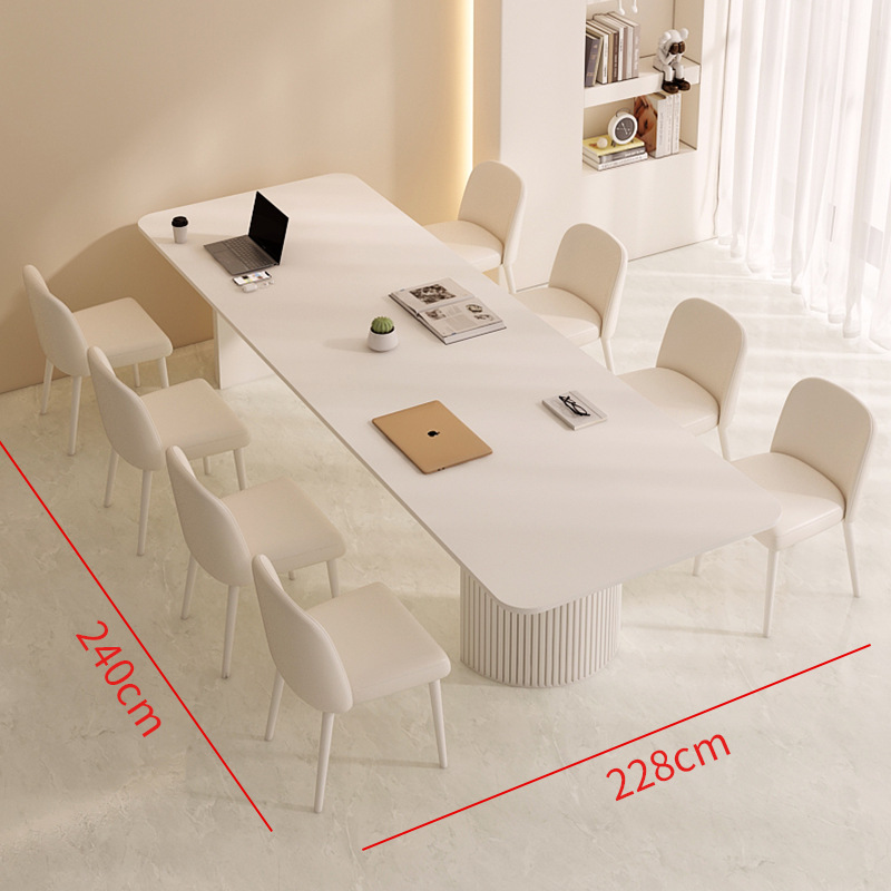 [핫세트] 싱글테이블 240+체어 8개 (5년보증, 송장무료)