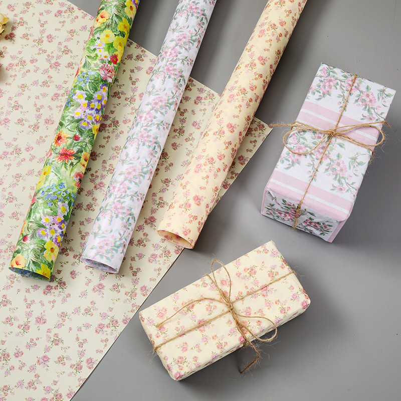 新しいレトロな砕花シドニー紙は22g綿紙プリントの薄い紙プレゼント包装紙ins梱包材を厚くした|undefined