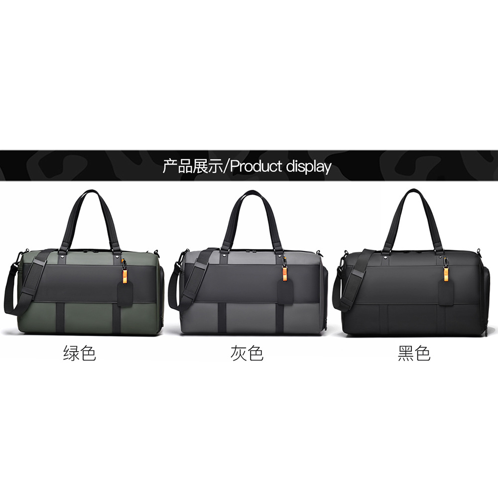 Moda transfronteriza nueva bolsa de mano bolsa de viaje corto nueva bolsa de yoga de gran capacidad separación seca y húmeda bolsa de fitness