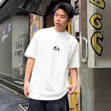 巴黎t恤短袖男装纯棉圆领印花半袖衫 宽松体恤潮牌B家T恤男女同款