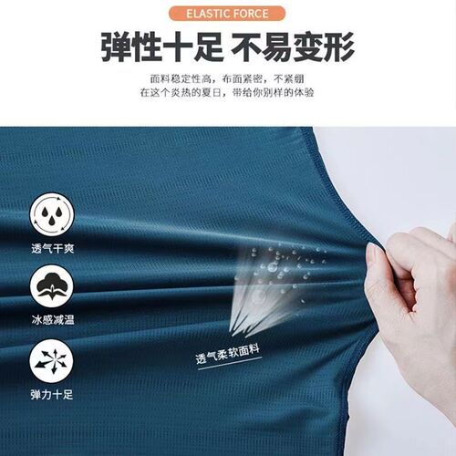 Mesh Ice T-Shirt for Men - Summer Short Sleeve Pure Color Loose Fit Plus Size Half Sleeve Quick Dry Breathable Sports T-Shirt
