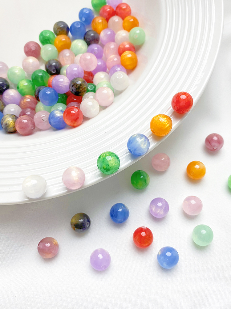 1 Set Resin Solid Color Beads display picture 2