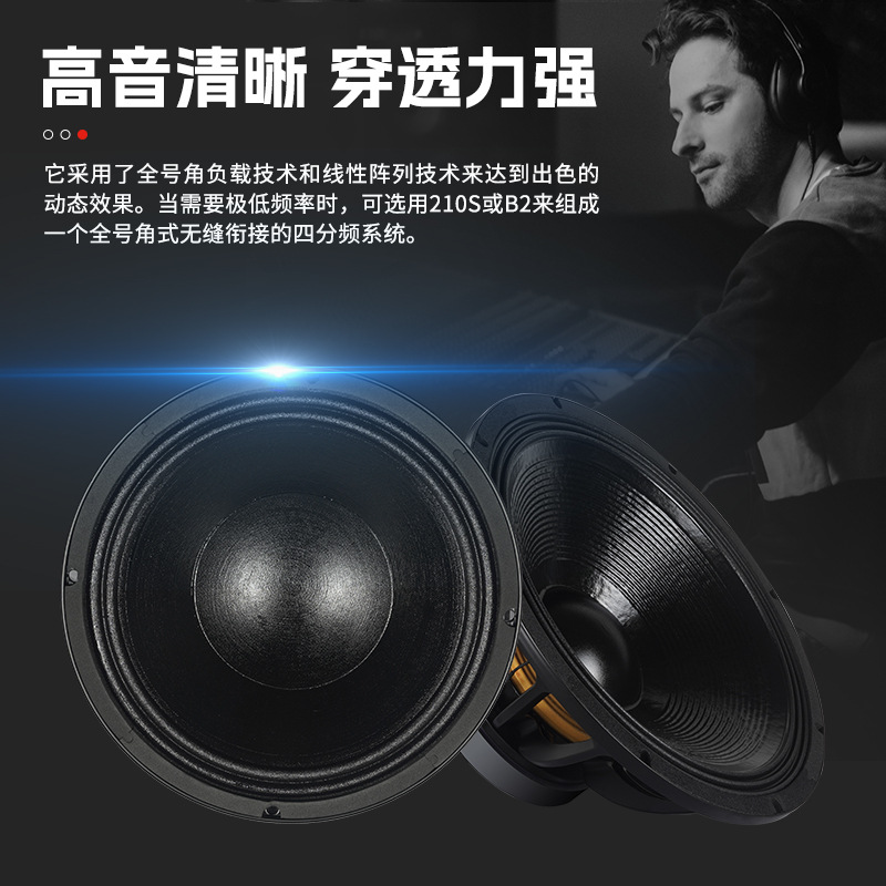 Doble 10 pulgadas 4 + 2 3D audio conjunto de matriz lineal de altavoz de alto nivel de rendimiento al aire libre
