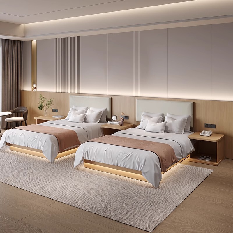 Hotel-Specific Bed, Hotel Furniture, Standard Room, Full Set, All-Season Fast Hotel-Style Apartment, Large Bed, B&B Room, Large Bed