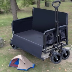 国境を越えた売れ筋の屋外キャンプカート、屋台用の特別なカート、折りたたみキャンプカート、ピクニックトロリー、ガーデンカート