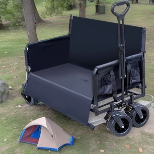 Cross-Border Hot-Selling Outdoor Camper Stall Special Cart Folding Camping Cart Picnic Trolley Garden Cart