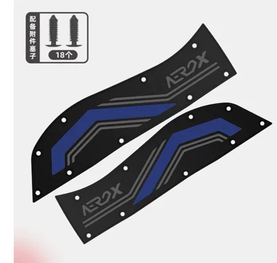 Motorcycle pedals Aerox Foot Pads, Motorcycle-Specific - blue
