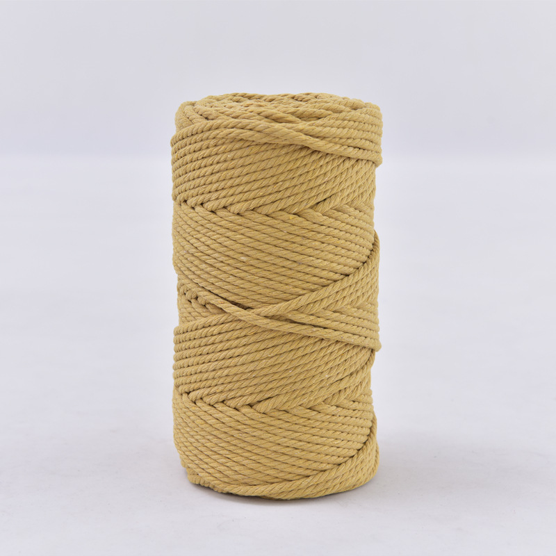 3mm cuerda de algodón colorido diy hecho a mano 4mm cuerda de tapiz cuerda tejida 5mm regalo cuerda de algodón decorativa cuerda de sombrero al por mayor