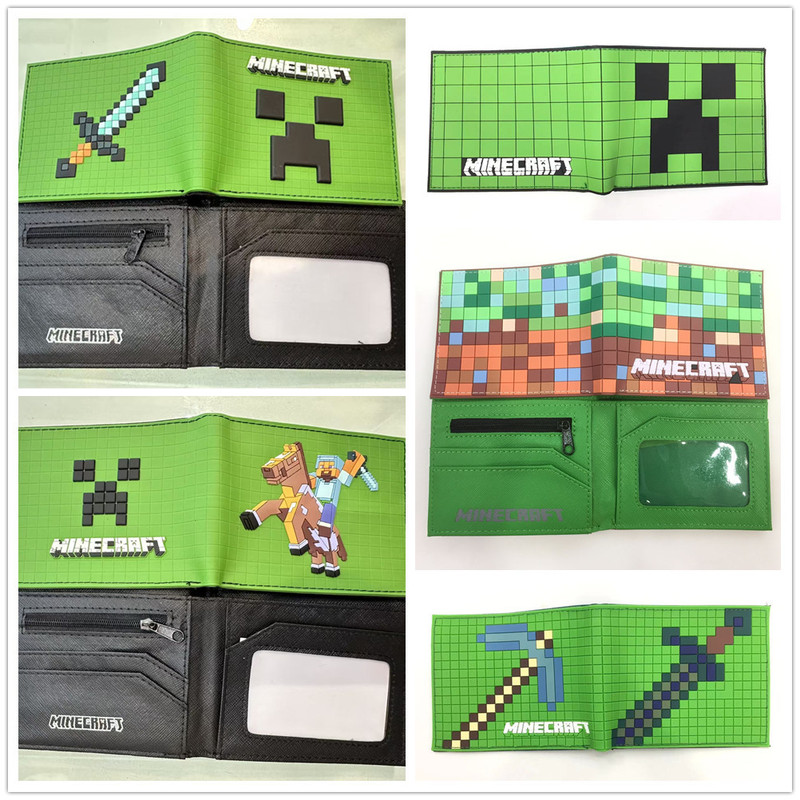Minecraft Peripheral Men's Wallet Pvc Short 80% off Wallet Women's Coin Purse Student Cartoon Wallet Ins Minecraft Peripheral Men's Wallet Pvc Short 80% off Wallet Women's Coin Purse Student Cartoon Wallet Ins