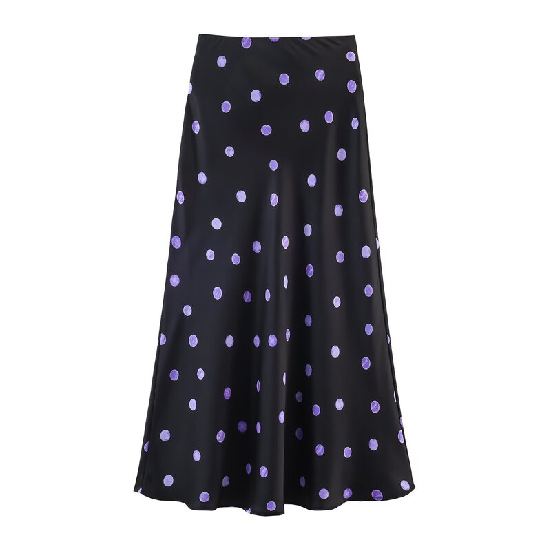 Bsk&Traf Women's Clothing 2026 Summer New Commuter Style Fashionable Satin Ripple Twill Cut Half-Length Skirt Bsk&Traf Women's Clothing 2026 Summer New Commuter Style Fashionable Satin Ripple Twill Cut Half-Length Skirt