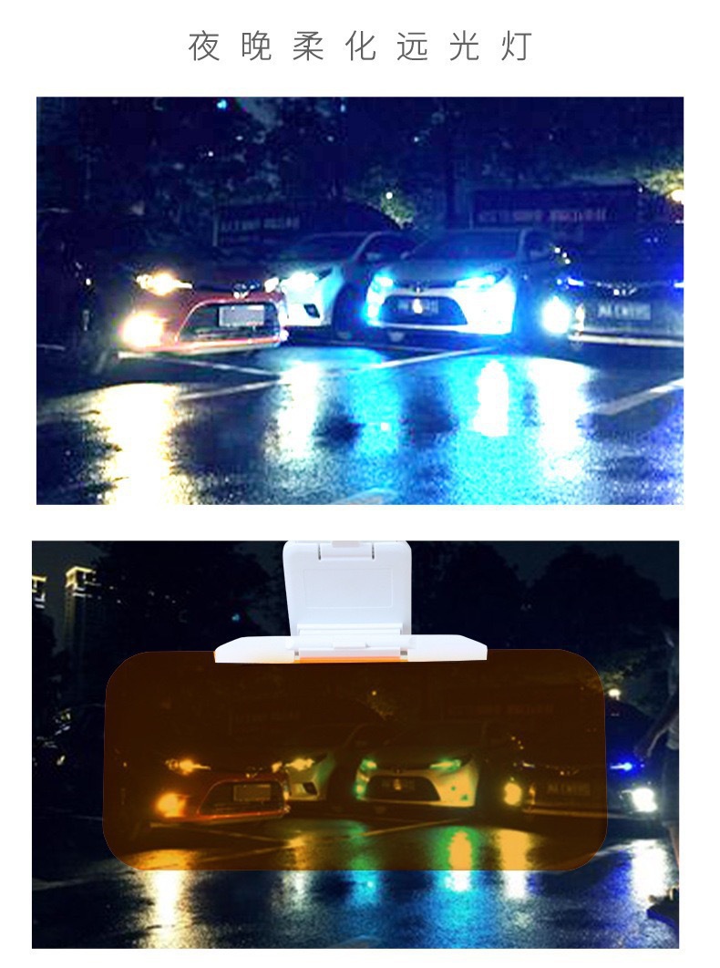Cross-Border Popular Sun Visor, Car Sun Protection and Anti-Glare Mirror, Car-Specific Day and Night Mirror, Night Anti-High Beam Goggles