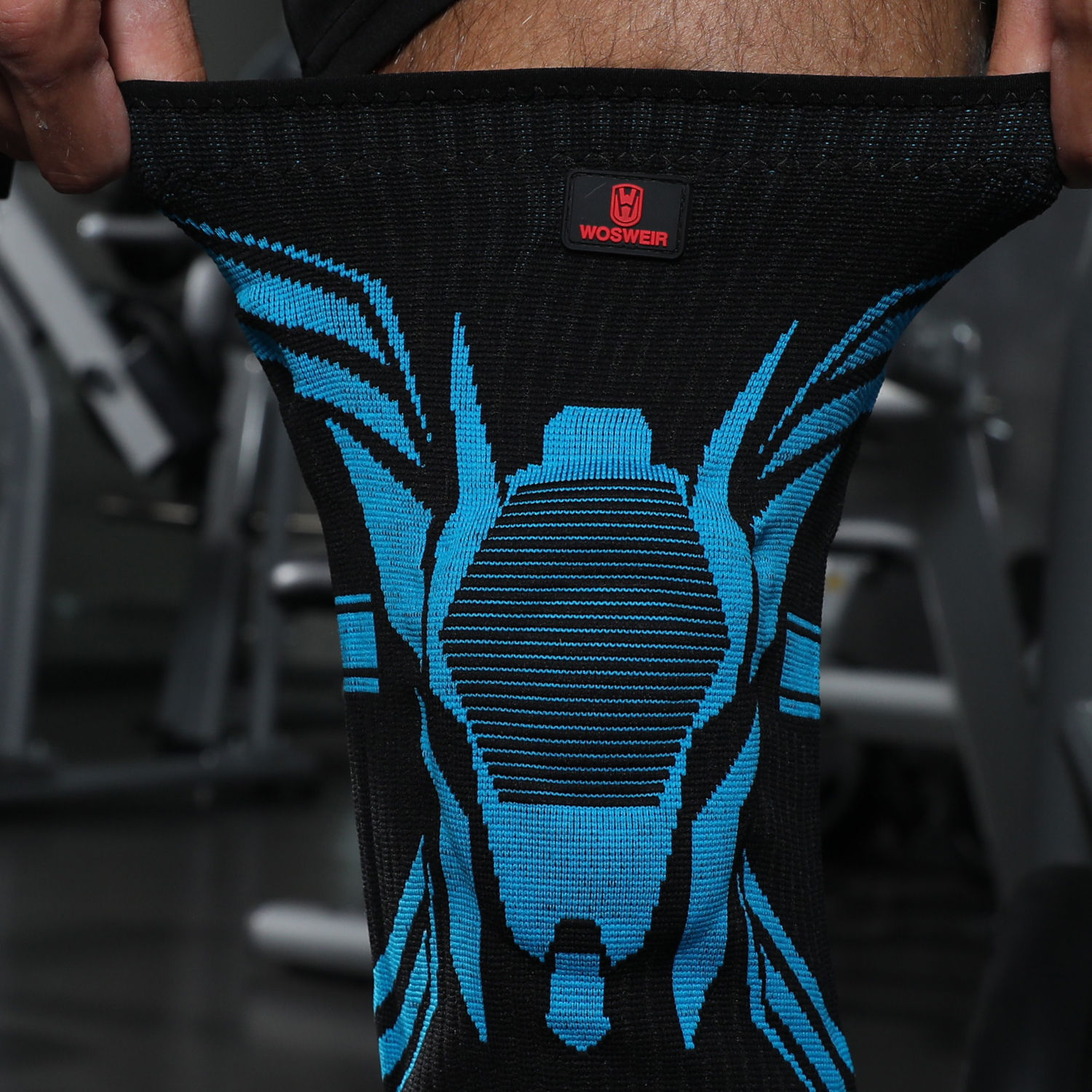 Rodilleras deportivas de verano para saltar la cuerda de nailon alargada para correr baloncesto para hombres y mujeres cubierta protectora profesional antideslizante para rodillas