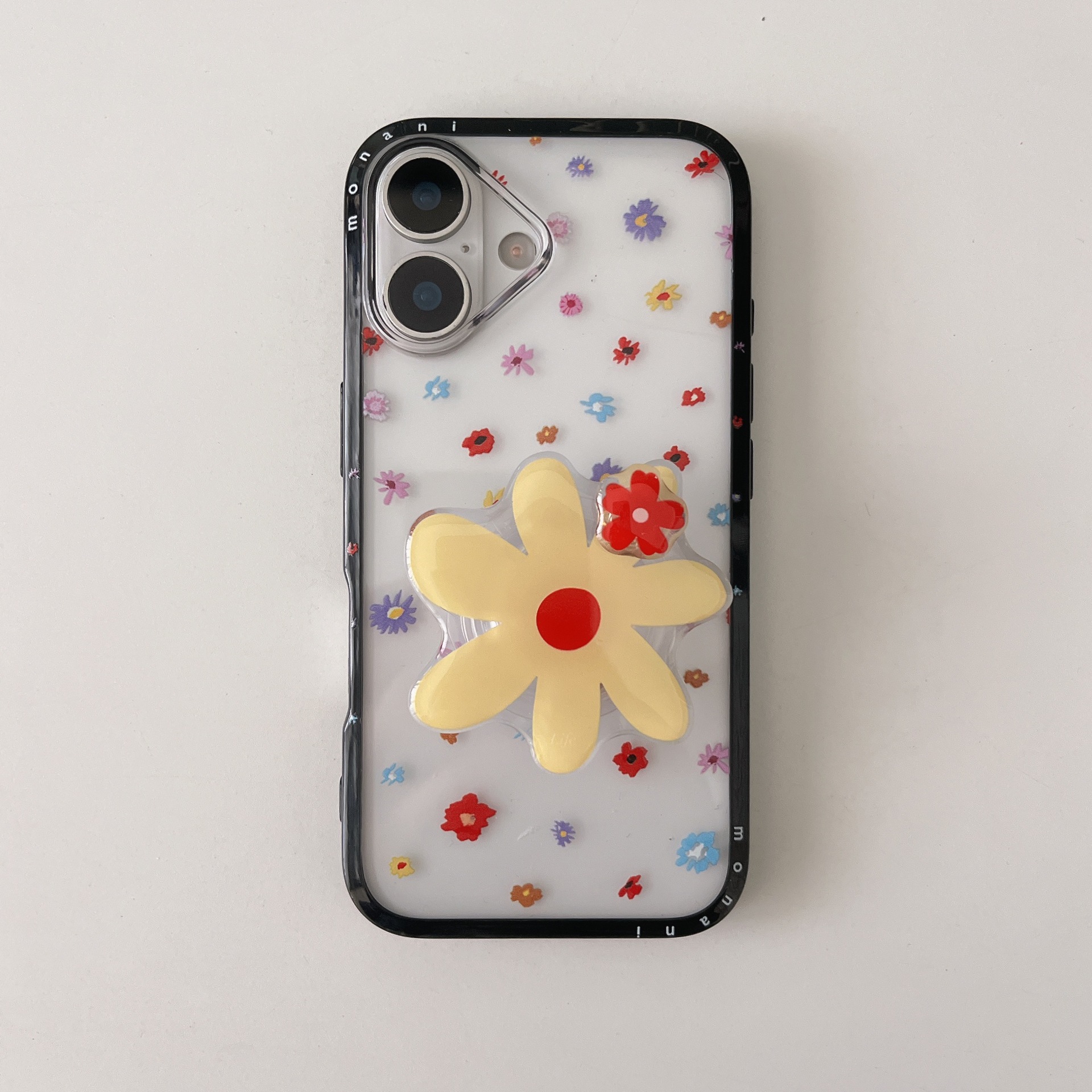 Flores de colores de primavera de niña simple para Apple 15ProMax funda para teléfono móvil 16Pro nicho 14/13 Mujer 16