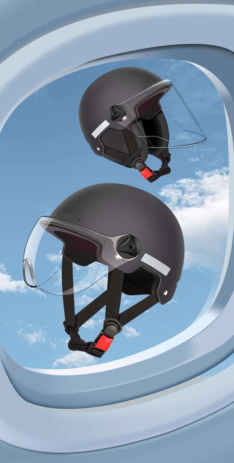 Suitable for New National Standard 3C Certified Electric Vehicle Helmet Men's Battery Motorcycle Summer Cycling Ventilated Safety Helmet 4