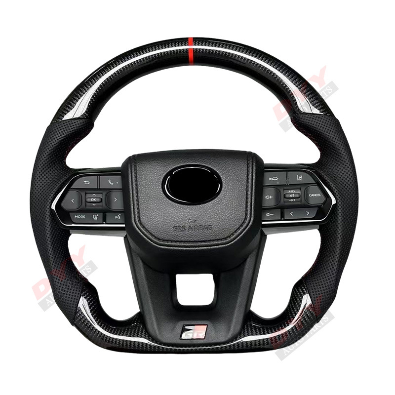 Suitable for Nx/Rx/Lx570/Gx460 Upgrade Lc Modified Gr Carbon Fiber Steering Wheel Real Carbon Steering Wheel Old to New