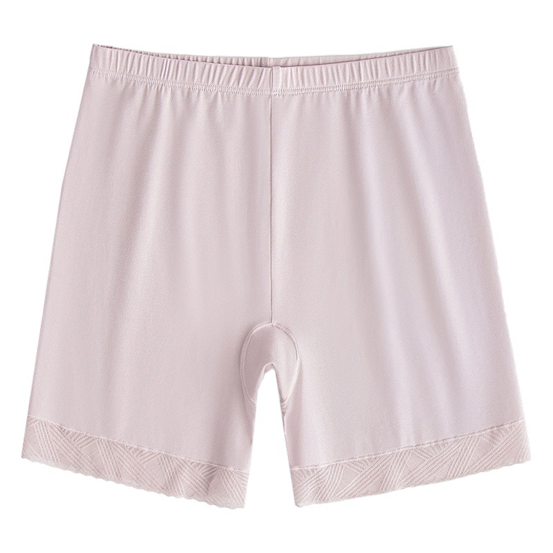 60 algodón Mo mezclado de verano de encaje de las mujeres del vientre de contracción de la cadera de elevación delgada desnuda bottoming anti-curling pantalones de seguridad