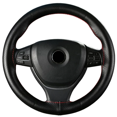 Steering wheel cover – universal hand-stitched handle cover new