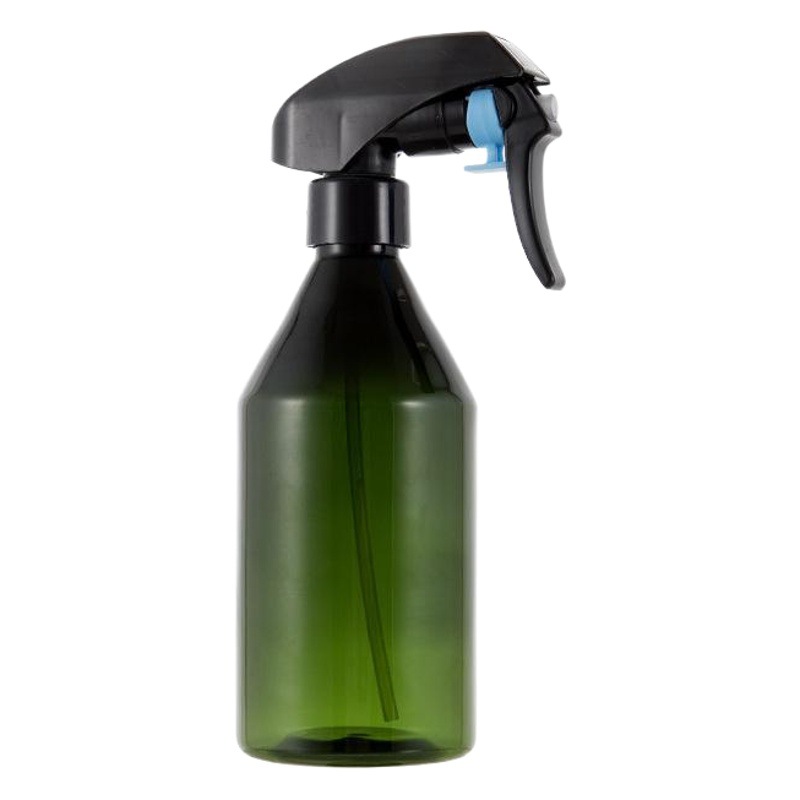 300ml botella de hombro oblicuo con flor rey pistola cosmética embalaje riego pelo fina niebla regadera pistola mascota botella vacía