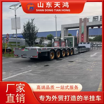 Machinery Transport, Foldable Gooseneck Trailers – Ağır yük qoşquları