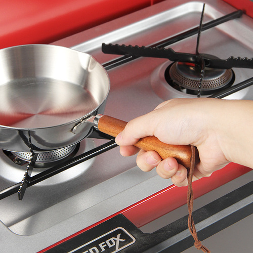 Manufacturer wholesale 304 stainless steel outdoor camping picnic pot mini frying pan portable small pot can be heated by open flame