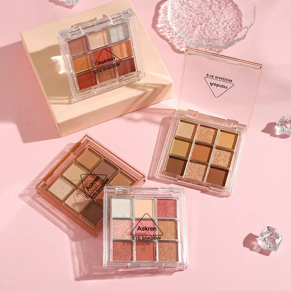 Cosmetics Makeup Pink Flash Nine-Color Eyeshadow Blush All-In-One Multi-Purpose Comprehensive Palette Earth Color Beauty Makeup Cross-Border