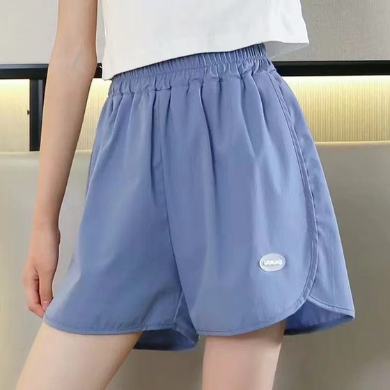 Girls' Sports Shorts Summer Thin 2025 New Ice Silk Children's Quick-drying Pants Summer Girl's Big Children's Casual Pants