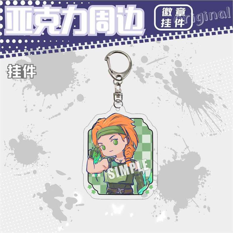 オリジナル畏れ无い契约Valorantアクリルキーホルダー贤者不死鸟レイズブリキバッジストラップ|undefined