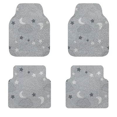 be cut car mat – Avtomobil döşəmə paspasları - star-and-moon-front-row-single-piece-5060cm