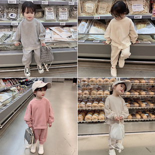 Children's Wear Girl's Spring and Autumn Suit 2023 New Children's Spring and Autumn Stylish Korean Style Girl's Sports Trendy Men